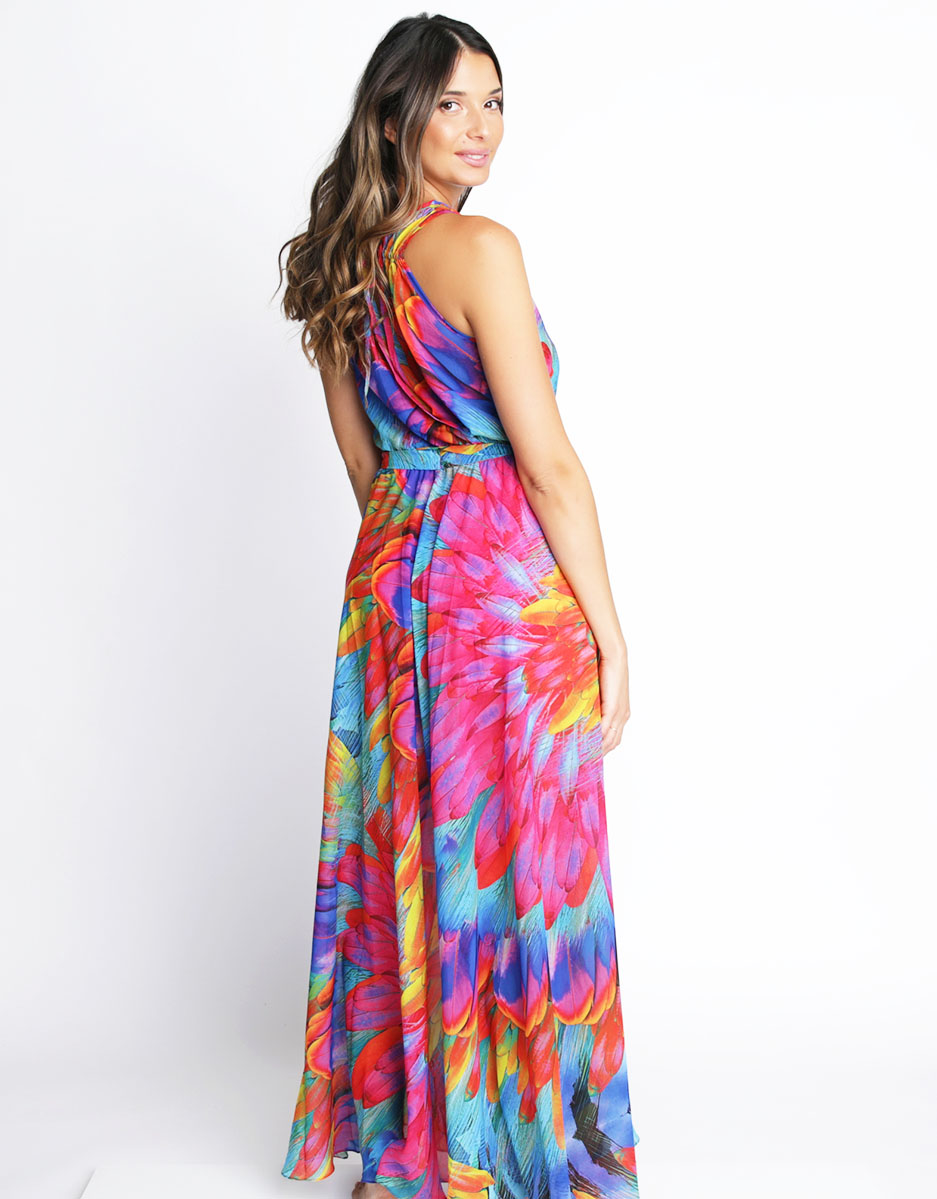 coloured maxi dress Buy Women's Seattle Coloured Maxi Dress - Saras The Label - | Trendia L